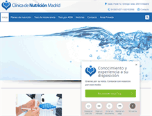 Tablet Screenshot of clinicadenutricionmadrid.es